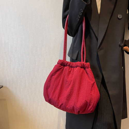 (Wine Red) Women\'s Yellow Top Handle Satchel Bag 1