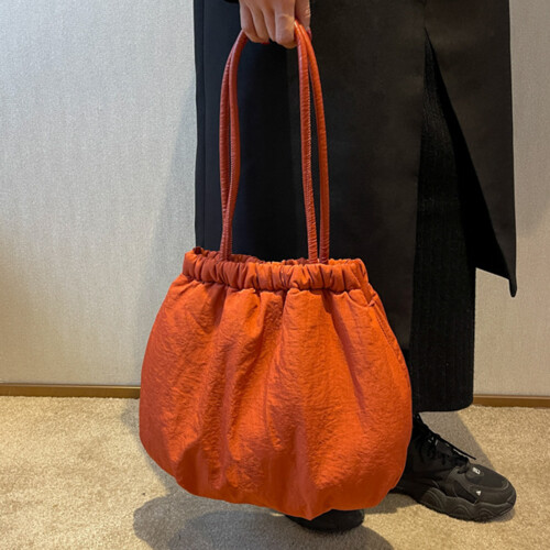 (Orange Red) Women\'s Yellow Top Handle Satchel Bag 1