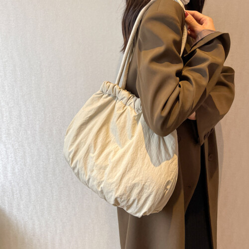 (Light Beige) Women\'s Yellow Top Handle Satchel Bag 2