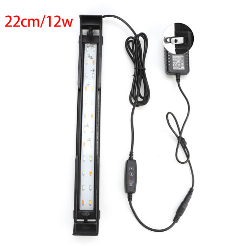 Heat Managed Full Spectrum Aquarium Light with External Controller, Slim Sleek Fish Tank Lighting Featuring Power On Memory Function and Adjustable