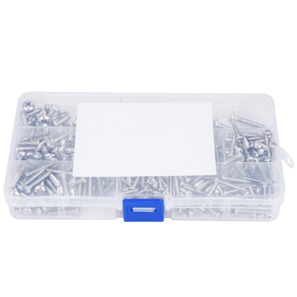 410Pcs Self Tapping Screws Set M3-M5 Round Head Power Tool Accessories 3631392482470