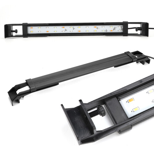 Heat Managed Full Spectrum Aquarium Light with External Controller, Slim Sleek Fish Tank Lighting Featuring Power On Memory Function and Adjustable 1