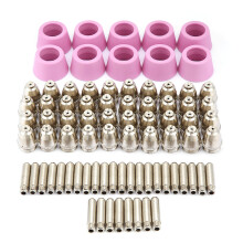 Fast And Convenient Cutting Plasma Cutting Consumables Extended Shroud Shield Cup Kit, Includes High Quality Electrodes Nozzles For Work With Plasma