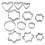Stainless Steel Cookie Cutters Set Easy To Grip Sharp Bottom Rust Resistant Multi Purpose Use Baking Tools Oven Safe Dishwasher Safe Finger 2