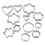 Stainless Steel Cookie Cutters Set Easy To Grip Sharp Bottom Rust Resistant Multi Purpose Use Baking Tools Oven Safe Dishwasher Safe Finger 3