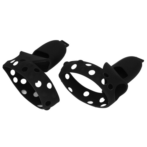 Silicone Controller Grips Compatible With Oculus Quest3S Adjustable Strap Non Slip Handle Quick Battery Replacement Secure Grip Signal Friendly 1