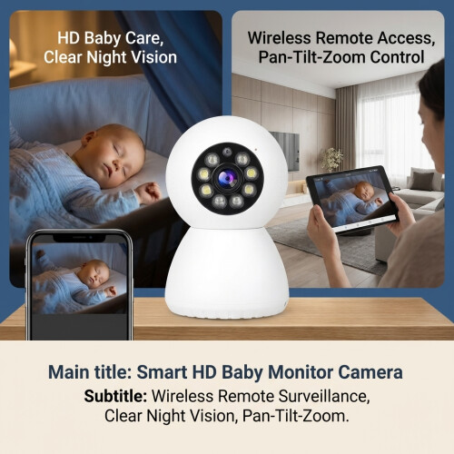Wi-Fi PTZ Camera 1080P HD with Night Vision