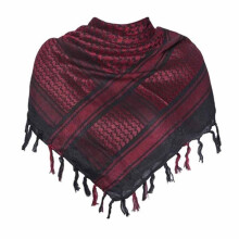 (Wine Red) Military Tactical Scarf - Desert Camo with Tassel