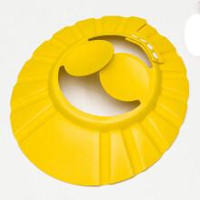 (Yellow) Baby Shampoo Cap with Ear Wash Shield