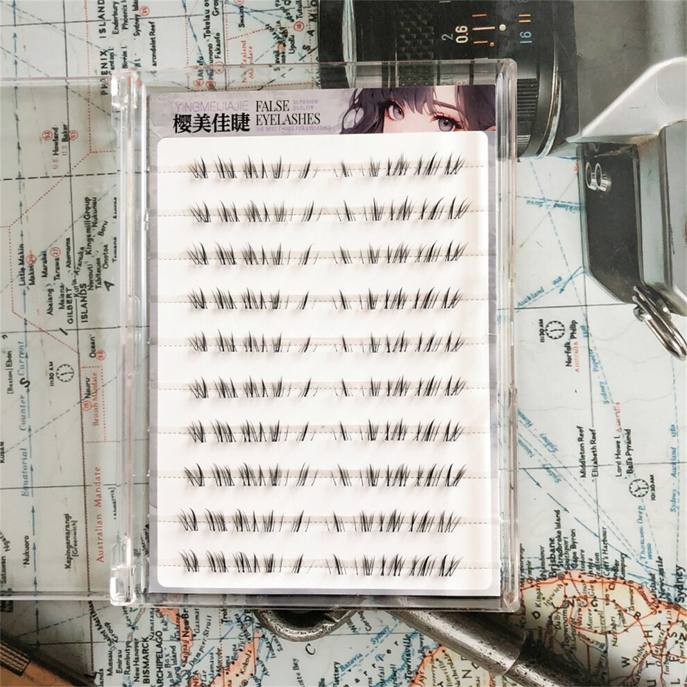 Dachuang Beauty (10 Rows Glue Free) Realistic Cat Whisker Lashes For Eye Makeup
