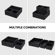 (Black) Multifunctional Storage Box for Pens, Phones & More