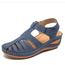 (38) Retro Women\'s Sandals Non-Slip Wedge Comfortable Size 42