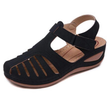 (38) Retro Women\'s Sandals Non-Slip Wedge Comfortable Size 42