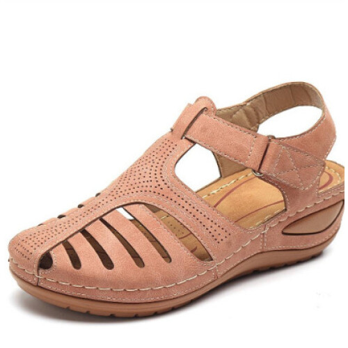(44) Retro Women\'s Sandals Non-Slip Wedge Comfortable Size 42