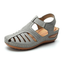 (39) Retro Women\'s Sandals Non-Slip Wedge Comfortable Size 42