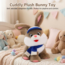 (rabbit, 23cm) Teddy Bear Plush Toy with Sun Hat - Kids Soft Toy