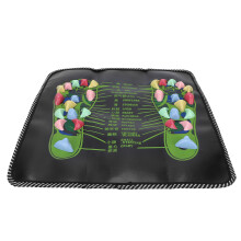 Wear Resistant Materials Foot Reflexology Pad Non Toxic Natural Stone Therapy Foot Massage Mat For Enhanced Blood Circulation Portable Foot