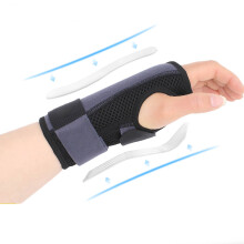 Carpal Tunnel Wrist Brace Night Day Support Adjustable Compression Double Strips Breathable Fabric Easy To Wear For Typing Writing Gaming Driving