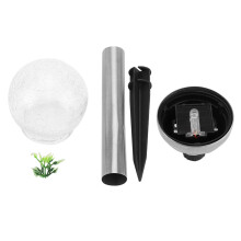 Outdoor Solar Landscape Lights, Cracked Glass LED Globe Lights For Garden Pathway Yard Patio Lawn (Versatile Use)