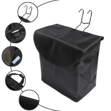 Canvas Bike Basket Front Carrier Foldable Design Durable Waterproof Large Storage Suitable For Mountain Bikes Easy Installation No Drilling Required