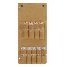 Compact Spice Bottle Storage Bag for Outdoor Adventures, 9Pocket Canvas Organizer with Heavy Duty Locking Carabiner Attachment, Foldable Travel