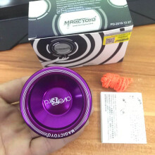 (Purple) Kids\' Metal Yo-Yo - Fast Trick Toy with String