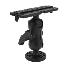 Fish Finder Mount For Boat Universal Bracket360Degree Rotating Base Compatible With Garmin Striker7cv Marine Accessories Easy Install Long Lasting