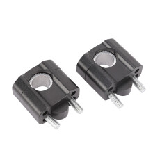 Motorrad Handlebar Riser 22mm 28mm schwarz Paar