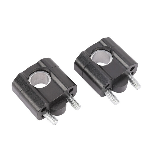 Motorrad Handlebar Riser 22mm 28mm schwarz Paar