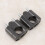 Motorrad Handlebar Riser 22mm 28mm schwarz Paar 2