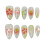 (XS) Bowknot Blush False Nails - 10PCS, Odorless & Eco 2