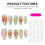 (XS) Bowknot Blush False Nails - 10PCS, Odorless & Eco 5
