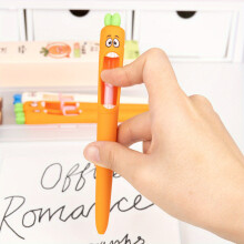 4PCS Cute Carrot Gel Pens, Quick Drying School Supplies
