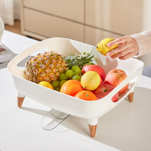 (Ivory White) Large Dish Drying Rack w/ Utensil Holder 2