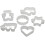 Premier Housewares 6Pcs Cookie Cutter Set White Baking Home Kitchen 1