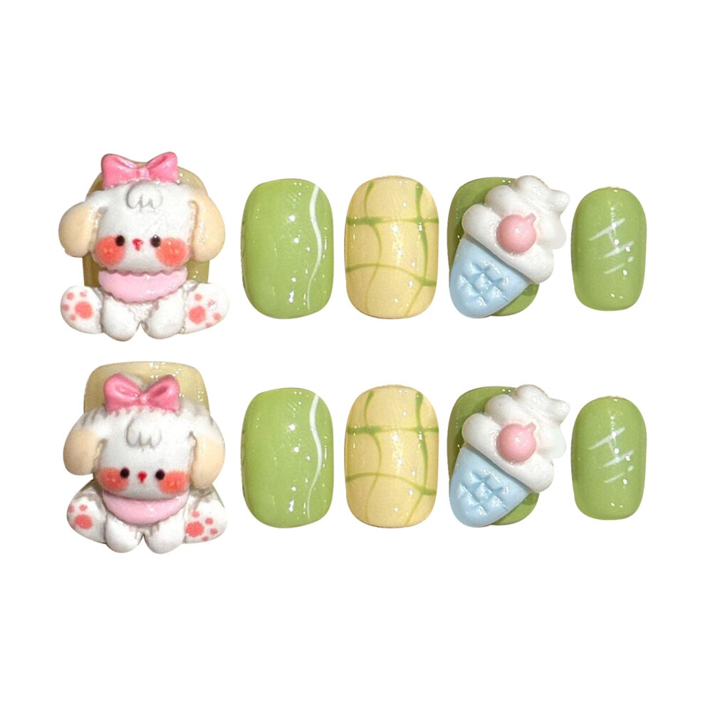 Dachuang Beauty (L) Cartoon Fake Nails - Chip & Smudge Proof