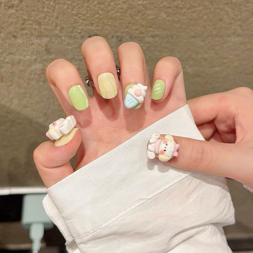 Dachuang Beauty (Xs) Cartoon Fake Nails - Chip & Smudge Proof