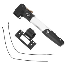Compact Dual-Valve Bike Pump Aluminum Alloy Manual Inflator for Tires and Sports Gear with Easy Mount System, Efficient Hand Pump for Cyclists and