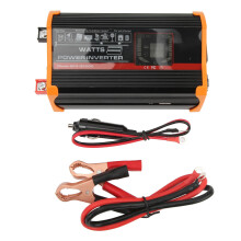 High Performance12V To110V AC Power Inverter500Watts Continuous1000Watts Surge Pure Sine Wave Converter With Dual USB Outlets LCD Display For