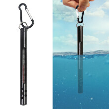 Tea Tree Oil Compatible Fishing Thermometer Durable Aluminum Case External Rotating Handle With Lanyard Ring And Pocket Clip Essential Tool For Fly