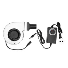Electric BBQ Blower Fan Brushless DC Motor Adjustable Speed Control Compact Durable12V High Heat Tolerance For DIY Cooling Projects Metal Body