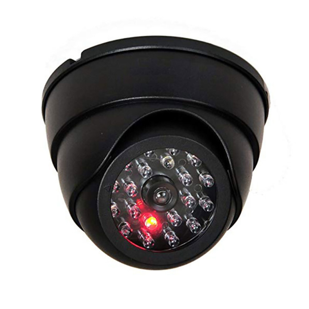 Imitation Security Camera Dome Shaped Blinking Led Fake Surveillance Device Deter Theft Electronic Sound Alert Cost Effective Solution Light 9357860356053