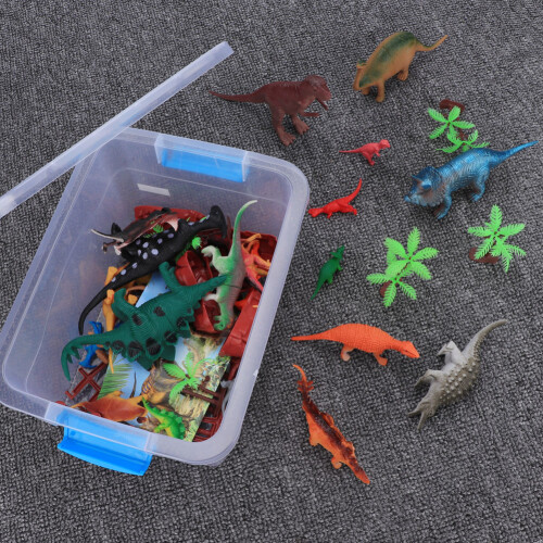 Imaginative Play Dinosaur Set With Carrying Case Creative Learning Experience Realistic Dinosaurs Parent Child Interaction Educational Playtime 1