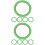10Rouleaux Rubans Adhésifs Verts Pour Bricolage Facile Décoration 6