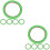 10Rouleaux Rubans Adhésifs Verts Pour Bricolage Facile Décoration 7