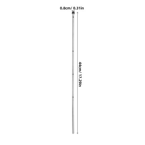 1 Set Cylindrical Foosball Table Pole 44cm 8mm Iron 2