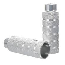 1Paar Fahrradzubehör Aluminium Stunt Pegs Silber
