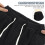 Jeans Large Jambe Coton Noir Cargo Travail Casual 9