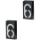 2Stk LED Solar Türschild Zahl Schwarz Für 2
