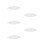 5Pcs Plastic Grinder Covers Transparent Dishwasher Safe Secure Fit Lid 7